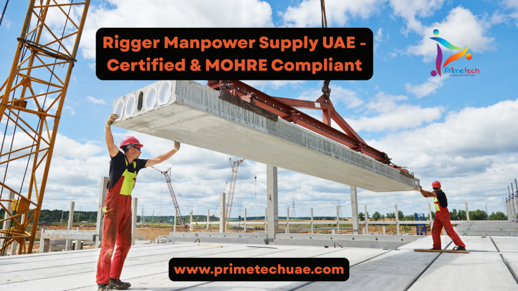 NCCCO-certified rigger team handling steel erection in Dubai"